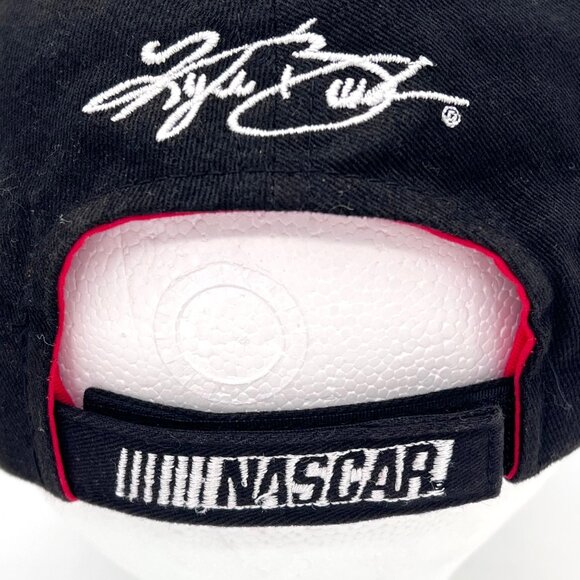 Kyle Busch #18 NASCAR M&Ms Joe Gibbs Racing Cap Hat 2016 Adjustable Red Black - Picture 7 of 12